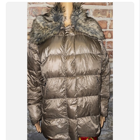 Lauren Ralph Lauren Crayfrutay truffle Down Puffer Winter Coat - Picture 2 of 7